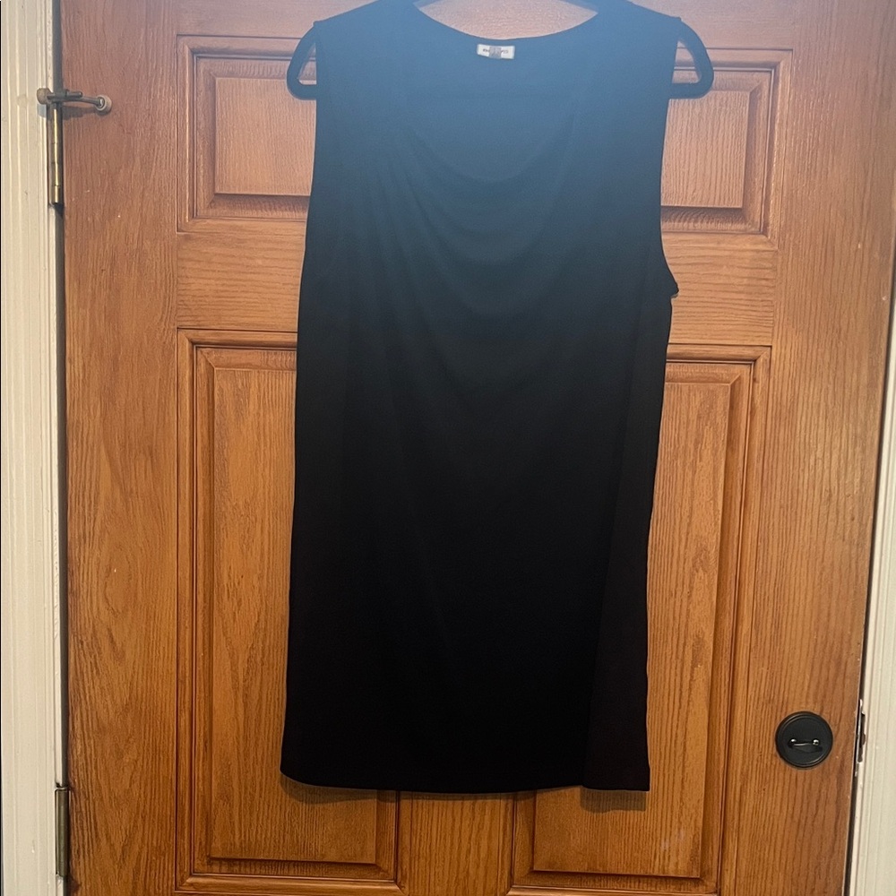 DKNYC Black Sleeveless Shift Mini Dress